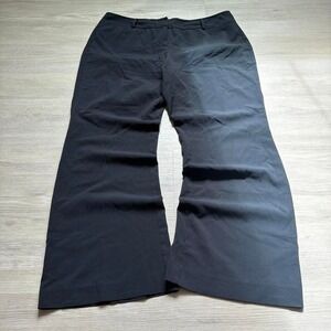 38x30 Black Bootcut Flared Dress Pants Y2K Grunge Vintage 2000s